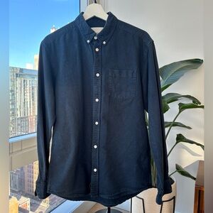 Shirt long sleeve navy blue for men